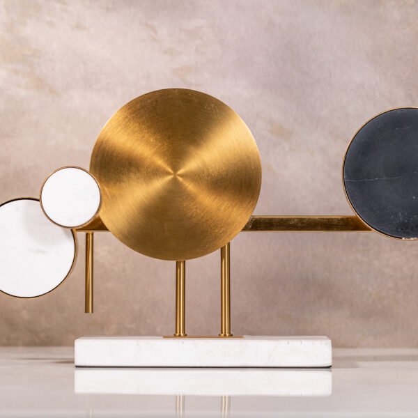 simple and modern marble metal geometric creative Home Decoration for living room,TV Cabinet porch