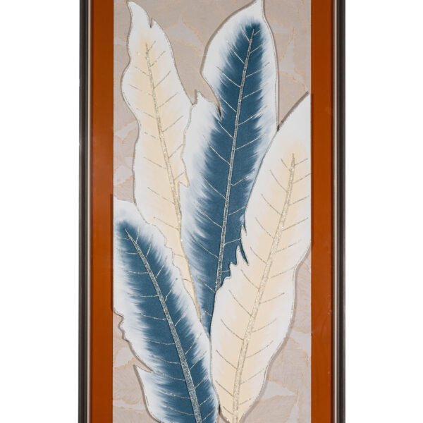 The Azure Plume Framed Botanical Wall Art