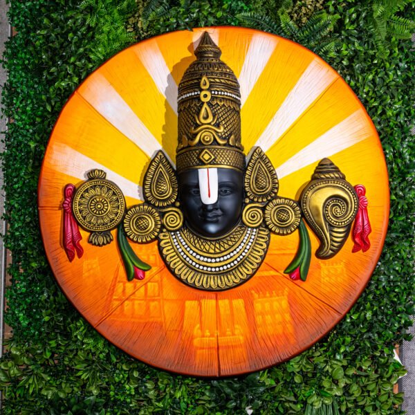 Lord Balaji Circular Ceramic Frame